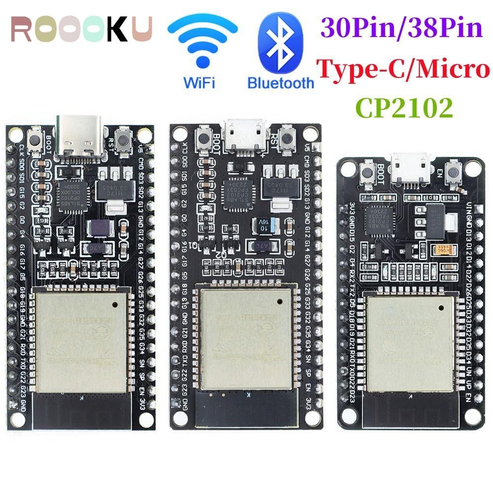 Bo mạch phát triển ROOOKU ESP32 ESP-32S, Bộ xử lý vi điều khiển WiFi ...