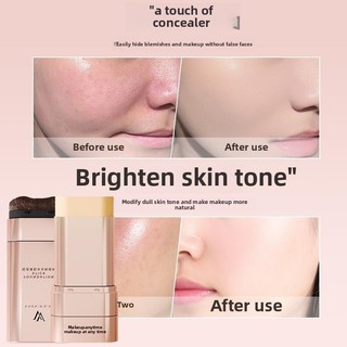 VIVIEN BEAUTY Foundation Double-Head Eraser Foundation Stick Concealer Oil Control Chống thấm nước Trang điểm lâu trôi Làm sáng Kem nền dưỡng ẩm da mặt