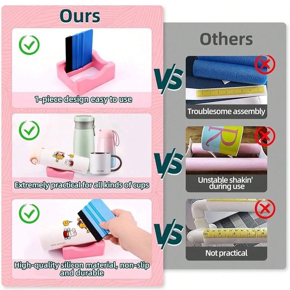 Giá đỡ ICUCKO bằng silicon chống trượt, có khe cắm tích hợp, dùng cho cốc nhỏ