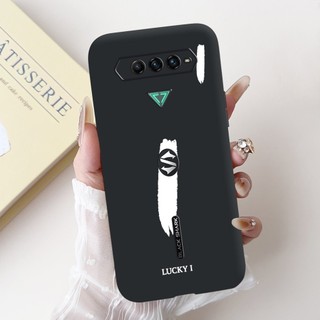 Dành Cho Xiaomi Black Shark 4 Ốp Lưng Cá Mập 4 Pro Bìa Dễ Thương Chữ Trắng Mềm Silicone TPU Ốp Lưng Cho Xiaomi Black Shark 5 RS Capa