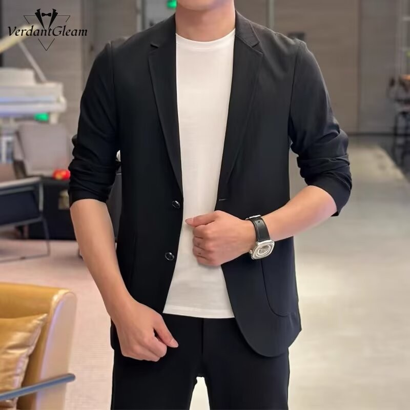 VG Nam Mùa Hè 2025 Mới Đàn Hồi Cao Nhẹ Chống Nắng Công Sở Phù Hợp Với Áo Khoác