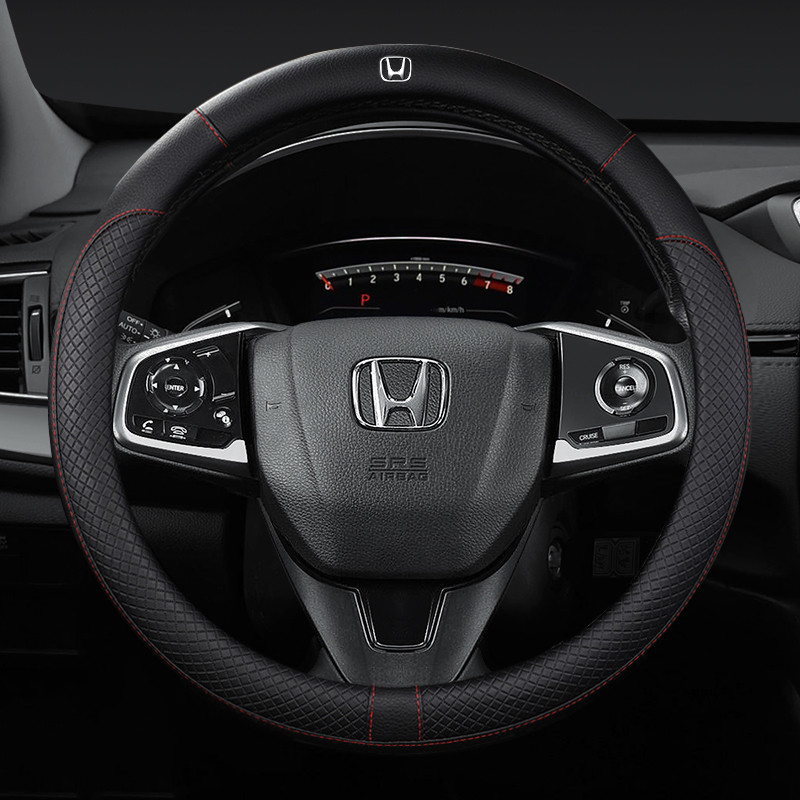 Vỏ bọc vô lăng ô tô bằng da Honda BRV HRV City Civic Jazz Accord CRV 38cm Chống trượt