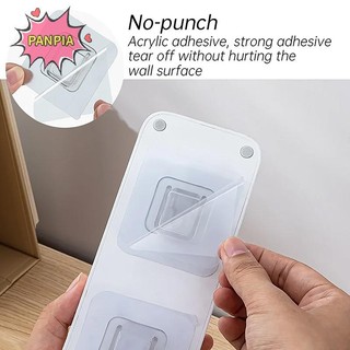 Pnpia 1-10 Cặp Móc Treo Tường Dính Hai Mặt Trong Suốt Hút Hút Móc Phòng Ngủ Nhà Bếp Đa Năng Người Tổ Chức Boutique