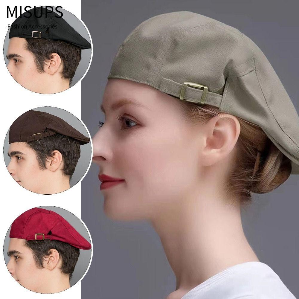 Mũ đầu bếp khách sạn MISSIPS, Mũ cướp biển đa năng thoáng khí, Lưới thời trang gấp Polyester Cotton phía trước Mũ khách sạn | BigBuy360 - bigbuy360.vn
