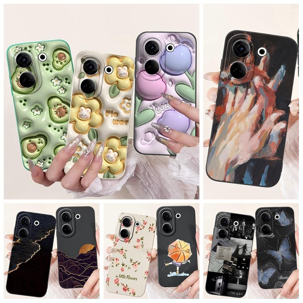 Ốp lưng Tecno Camon 20 20s Pro 5G 4G Ốp lưng silicon mờ cho Camon 20 Premier Bơ Girly Vỏ điện thoại thời trang