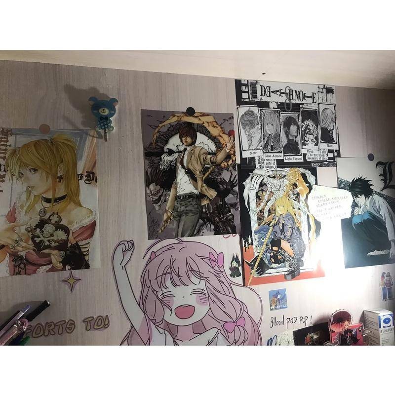 Bộ Poster Death Note (20 Poster) – Có Light Yagami, Misa Amane, Ryuk và L, Anime Wall Art cho Phòng ngủ & Phòng ký túc xá