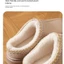 Giày Lông Tơ Ấm Áp BORAGETE, Dép Cotton Chống Trơn Trượt, Im Lặng Mềm Mại Thoải Mái Đáy Dày Dép Đi Trong Nhà Mùa Đông Trong Nhà