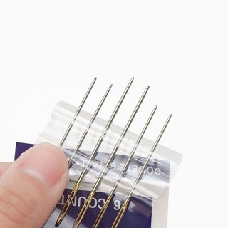[120-051] Vỉ 6 Kim Thêu Tranh Chữ Thập, Thêu Vải, Thêu Tranh Canvas / Các Size Kim 4,5cm - 4,2cm - 4cm