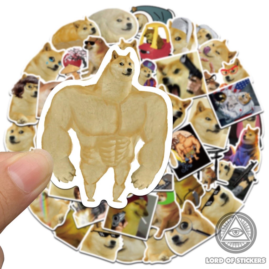 50 Sticker Cheems Doge Meme Chó Vui Nhộn Hài Hước