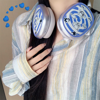 Ốp điện thoại mềm họa tiết mèo ngộ nghĩnh cho tai nghe Airpods Max Tai nghe không dây Vỏ bảo vệ