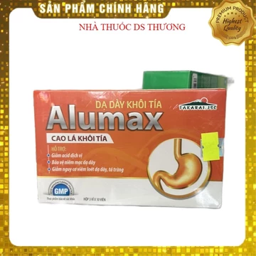 Viên uống Dạ dày khôi tía- Alumax - hộp 30 viên- hỗ trợ giảm acid dịch vị,bảo vệ dạ dày, giảm nguy cơ viêm loét dạ dày