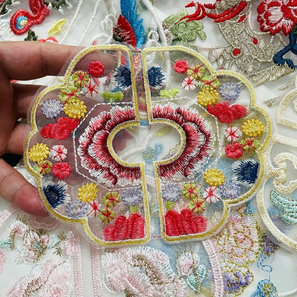Phong Cách Trung Hoa Thêu Vải Dán Mới Phong Cách Trung Hoa Thêu Quần Áo Trang Trí Vĩnh Viễn Thêu Miếng Dán Tự Làm Sửa Chữa Lỗ Vải Có Thể Giặt Được Miếng Dán Nhiều Hơn nữa