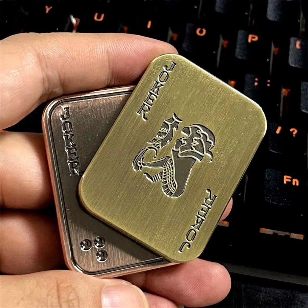 EDC Đẩy Thanh Trượt Kim Loại Fidget Chống Căng Thẳng Đồ Chơi Người Lớn Ngón Tay Spinner Poker Giảm Lo Âu Đồ Chơi Di Động Pop Từ Thanh Trượt Trò Chơi
