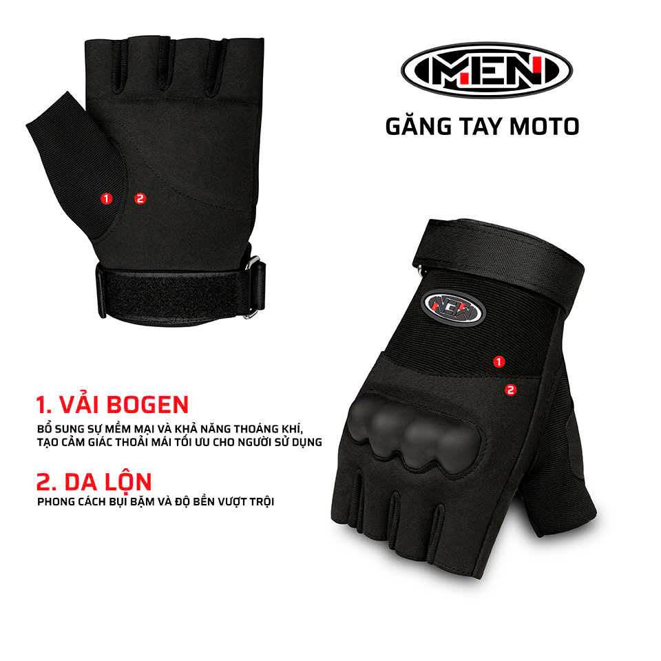 Găng tay có cao su đệm M.E.N -Z5-Z1 bảo vệ tay khi đi xe Bogen chống sốc [XU HƯỚNG THỊNH HÀNH]