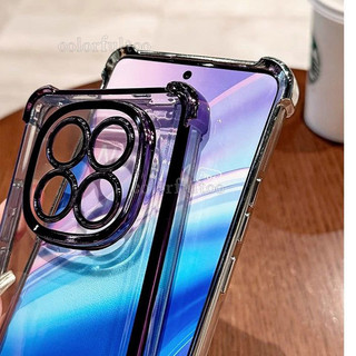 Mạ Vuông Mềm Trong Suốt Cho Xiaomi Redmi Note 15 14 Pro Plus 14Pro + Note15Pro 4G 5G Chống Sốc Mạ Điện Bốn Góc Vỏ Điện Thoại Túi Khí Ốp Lưng Silicon
