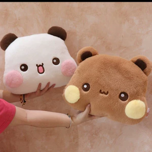 38cm Biểu Hiện Dễ Thương Gói Búp Bê Bubu Dudu Đồ Chơi Sang Trọng, Yier Gấu Trúc Đầu Lớn Búp Bê Mềm Nhồi Bông Trang Trí Đồ Chơi Trẻ Em