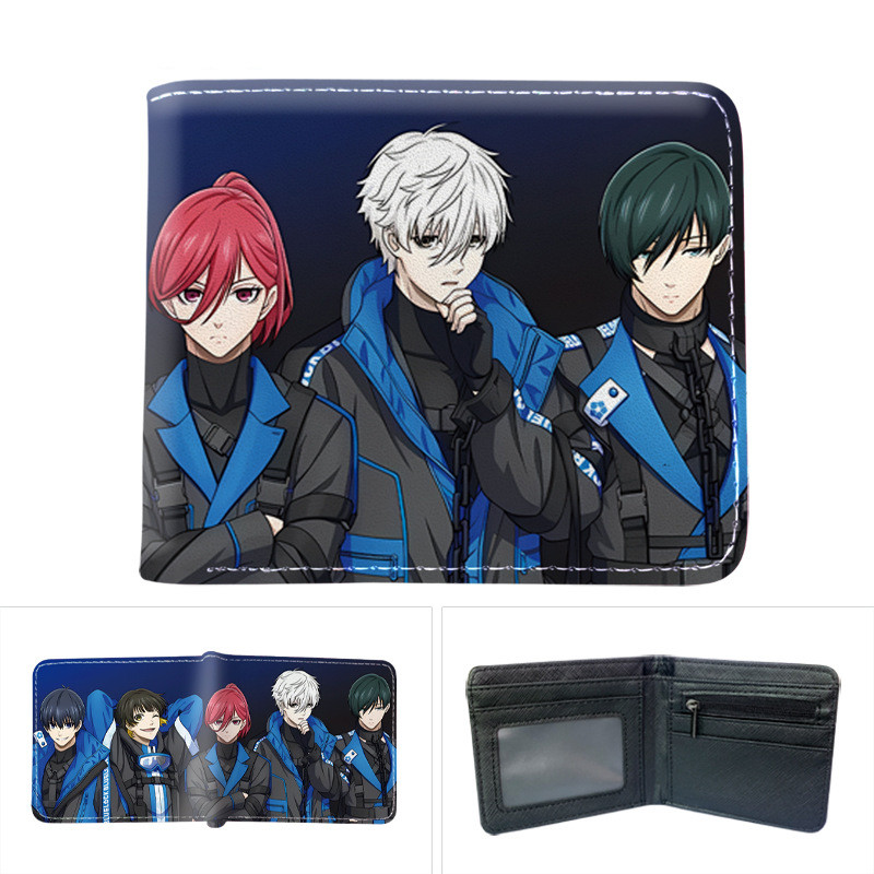 YT2 BLUE LOCK Hoạt Hình Anime Da PU Ví Ngắn Sinh Viên Ví Đựng Tiền Xu Isagi Yoichi In Túi Đựng Thẻ TY2