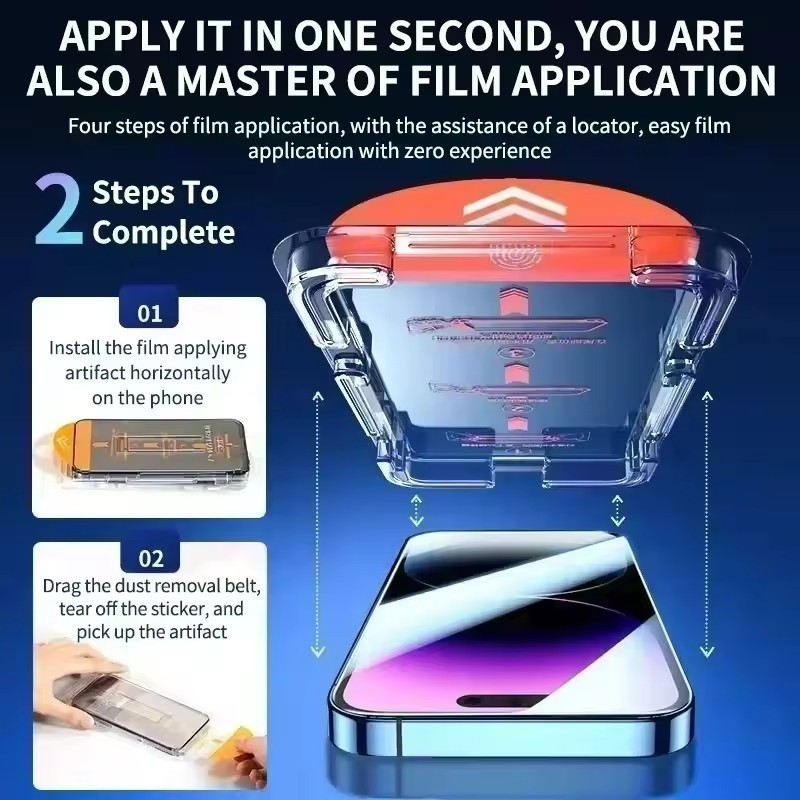 Kính Cường Lực GLASS Chống Nhìn Trộm Có Khung Tự Động Dán Cho Redmi K70 K70E K60 K60E K50 Ultra K40 K30 K20 Pro+ Plus 4G 5G 2024