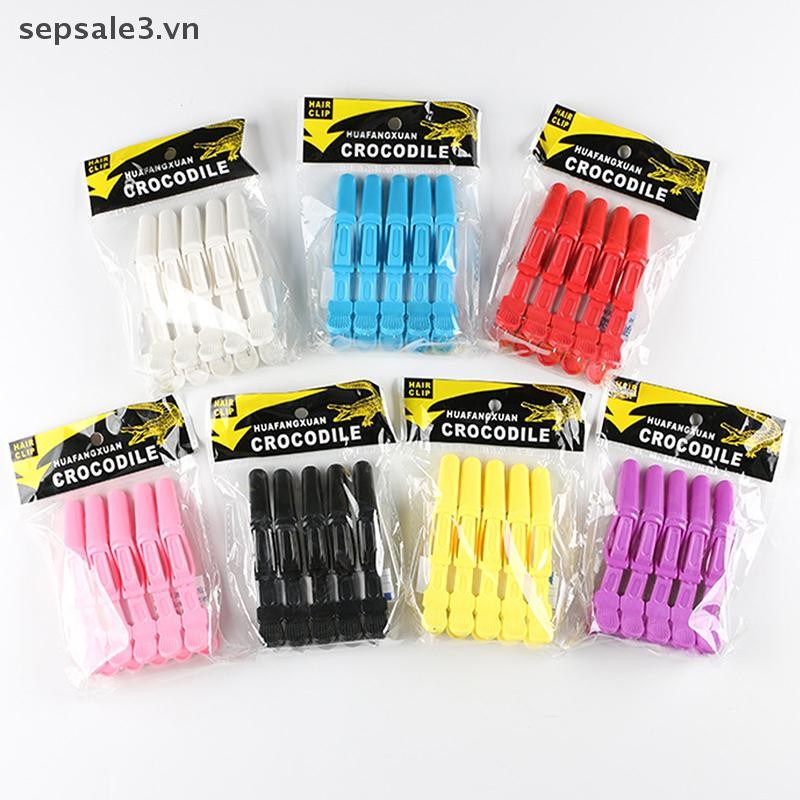 # VN # 5 Cái / lốc Nhựa Làm Tóc Kẹp Móng Vuốt Phần Cá Sấu Kẹp Cắt Tóc Cho Salon Tạo Kiểu Phụ Kiện Tóc Kẹp Tóc.