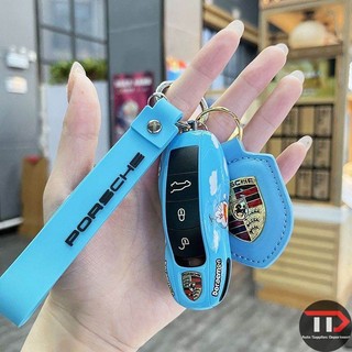 Vỏ chìa khóa xe hoạt hình Porsche ABS Thích hợp cho macan / Cayenne / Palamela / 718