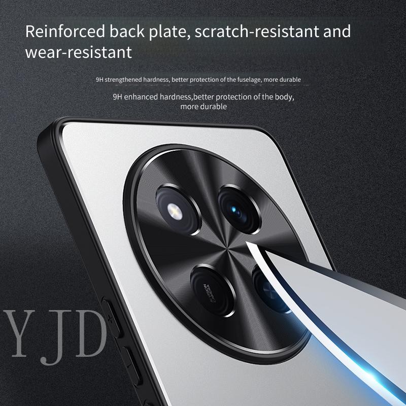 Ốp Lưng Cho Vivo Y39 Hợp Kim Nhôm Mờ Mặt Sau TPU Chống Rơi Vỏ Điện Thoại