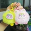 Mặt dây chuyền búp bê sang trọng dễ thương Móc khóa hoạt hình Xe sang trọng Móc khóa hợp thời trang Nữ Túi bé gái Trang trí Quà tặng Phụ kiện EMKK