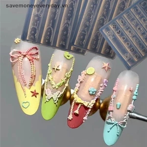 Nail Art Khuôn Nơ Silicon Mềm 3d Khắc Cong Mẫu Dụng Cụ Đồ Dùng Nghệ Thuật Móng Tay Nghệ Thuật Phụ Kiện Quyến Rũ [vn]