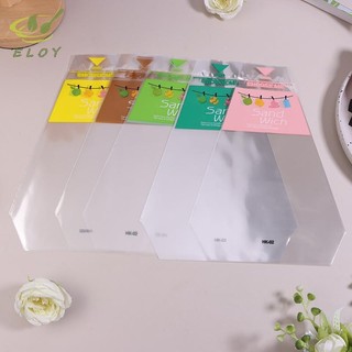 [ELOY] 100 Cái Bao Bì Bánh Sandwich Trong Suốt Nướng Tam Giác Bánh Mì Nướng Thực Phẩm Bao Bì Dùng Một Lần Túi Trong Suốt VN