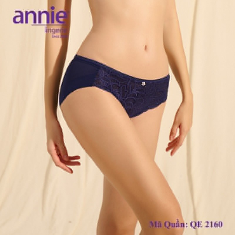 Quần lót nữ ren, thun lạnh annie QE2160 sang trọng, trẻ trung, quyến rũ, mềm mại co giãn tốt