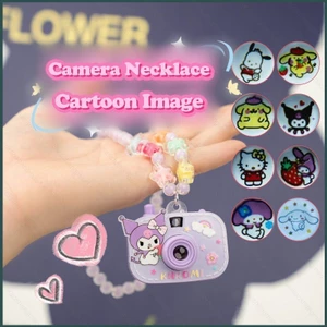 HK1 Sanrio Hoạt Hình Mini Máy Chiếu Camera Vòng Cổ Quà Tặng Cho Bé Gái Kuromi Giai Điệu Cinnamoroll Purin Kitty KH1