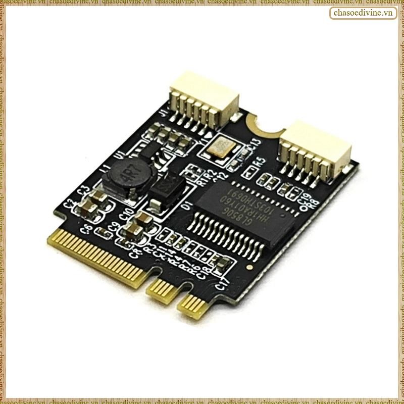 [K O G X] Thẻ chuyển đổi mở rộng M2 WIFI KEY A / ETo Usb Adapter Card Laptop Bo mạch chủ Ngff sang cổng kép Thẻ mở rộng USB2.0
