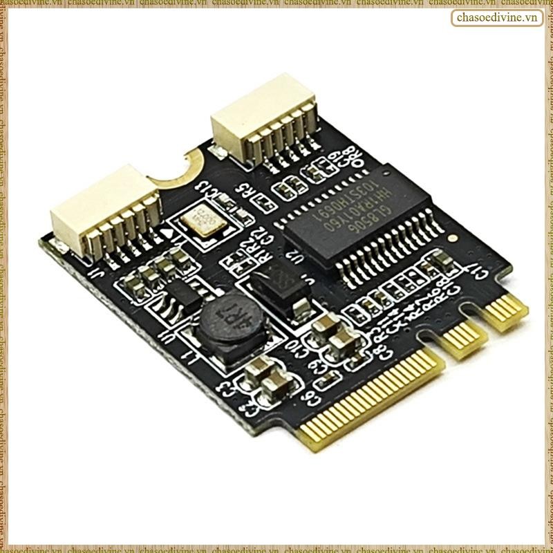 [K O G X] Thẻ chuyển đổi mở rộng M2 WIFI KEY A / ETo Usb Adapter Card Laptop Bo mạch chủ Ngff sang cổng kép Thẻ mở rộng USB2.0