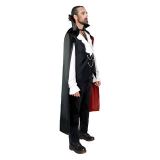 Nam Cao Cấp Ma Cà Rồng Trang Phục Người Lớn Quỷ Dracula Halloween Trang Phục Carnival Đảng Gothic Ma Cà Rồng Áo Choàng Cosplay Trang Phục