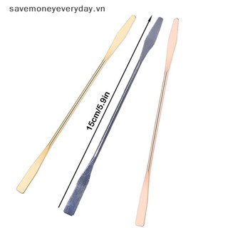 [savemoneyeveryday] Nail Art Eye Shadow Cream Stiring Rod Dụng cụ khuấy Gel kim loại không gỉ Thìa Pin Phụ kiện móng tay và sắc tố Dụng cụ trộn [vn]