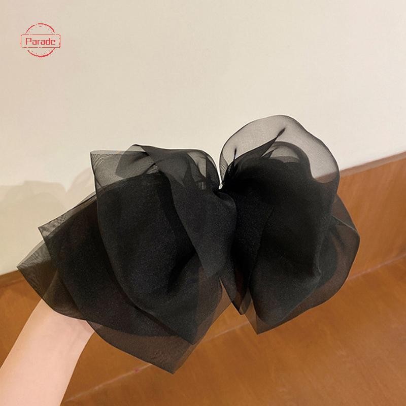 Diễu Hành Oversize Tóc Nơ Bé Gái Kẹp Tóc Cho Nữ Lưới Sợi Nơ Ruy Băng Khăn Kẹp Tóc Công Chúa Cưới Phụ Kiện Tóc Mùa Xuân Kẹp VN