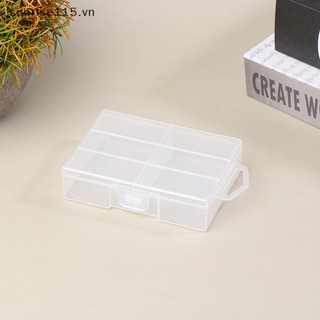 Hộp Bảo Quản Trong Suốt SRVN Cho 18650 Dụng Cụ Sắp Xếp Nhựa Có Phụ Kiện Phần Cứng Và Bộ Chia Trong Suốt Có Nắp,.