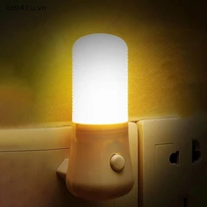 Xoitu Đèn Ngủ LED Cho Bé Ăn Đầu Giường Đèn Cắm US Ổ Cắm Thông Minh Tiết Kiệm Năng Lượng Đêm Lighg Cho Phòng Ngủ Hành Lang VN