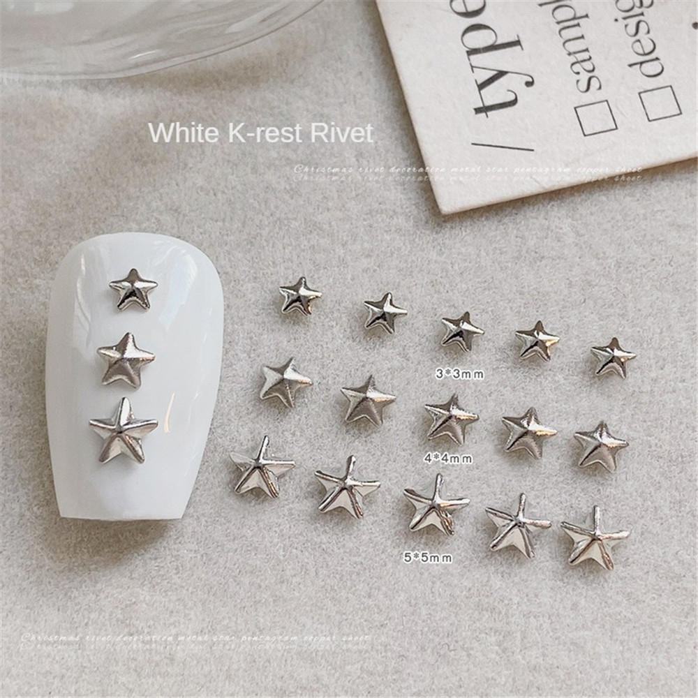 Ảnh Trang Sức Móng Tay Trang Trí Móng Tay Giáng Sinh Ngôi Sao Năm Cánh Móng Tay Nghệ Thuật Trang Sức Vàng Mini Đinh Tán Kim Loại Ngôi Sao Đồng Mảnh Móng Tay Trang Sức Có Thể Đeo Được Phụ Kiện Móng Tay 4