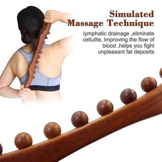 Que Massage toàn thân ARTISANU, Que cạo lưng cầm tay trị liệu thư giãn, 37 hạt Dụng cụ Massage đa năng