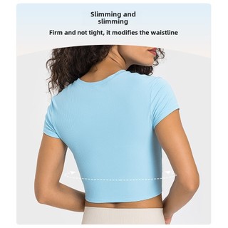 LuSPR Vẽ Gân Co Giãn Cao Cấp Định Hình Thể Dục Quần Áo Tập Yoga Slim-fit Ôm Hơn Nhìn Thể Thao Ngắn @ -