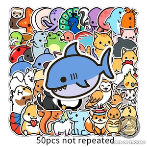 50 Nhãn Dán Sticker Cute Động Vật Phong Cách Hoạt Hình