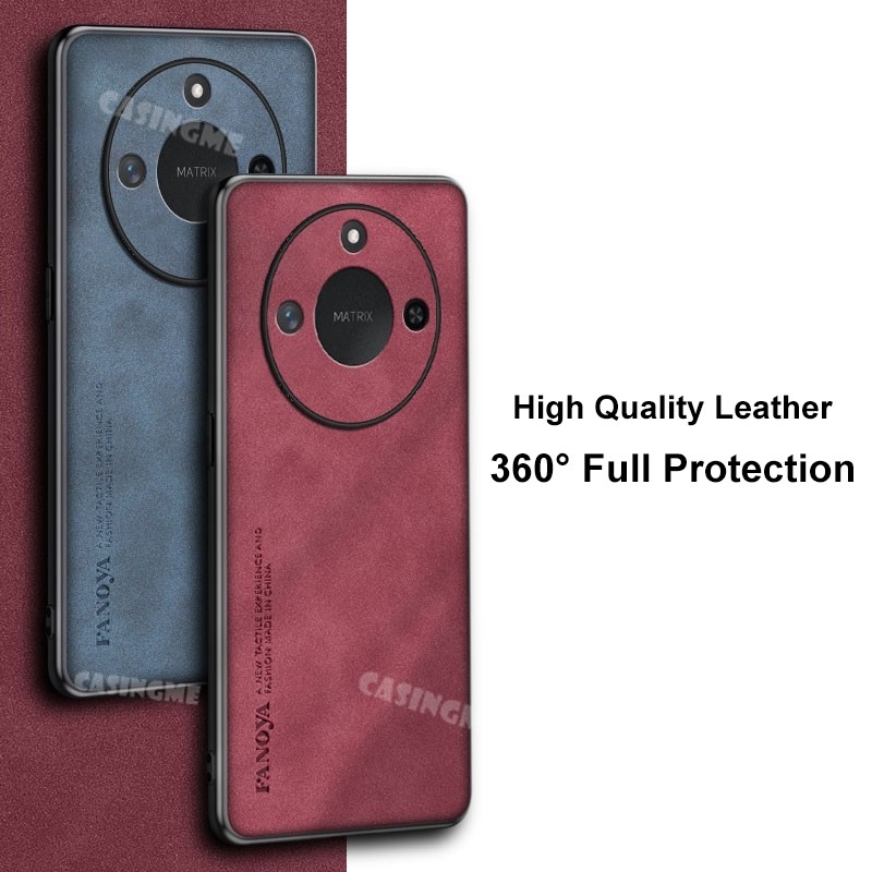 Honor X9C Smart 5G 2024 Vỏ Họa Tiết Da Cho Honor X9cSmart HonorX9cSmart X9C X9 C Smart 4G 5G 2024 Bảo Vệ Ống Kính Vỏ Điện Thoại Thời Trang Ốp Lưng Chống Sốc