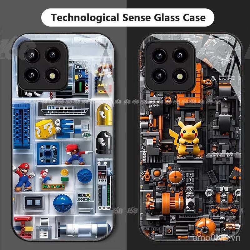 Xiaomi 14t Vỏ Xiaomi 14t Pro Vỏ bảng mạch pcba Glass chống sốc điện thoại trường hợp với máy ảnh bảo vệ cơ khí gió công nghệ xu hướng cảm giác điện thoại bìa cho chàng trai sinh viên