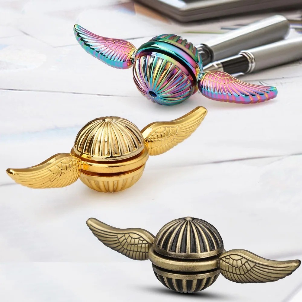 EDC Fidget Spinner Đồ chơi Ngón tay Quay hồi chuyển Con quay hồi chuyển Đồ chơi chống căng thẳng Trẻ em Người lớn Xoay Bóng kim loại Máy tính để bàn Đồ chơi giảm căng thẳng