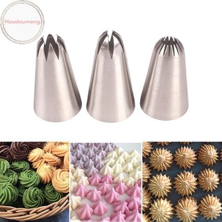 Hodou 3 Chiếc Kem Bánh Đóng Băng Ống Cupcake Vòi Phun Bánh Ngọt Đầu Fondant Trang Trí Bánh VN