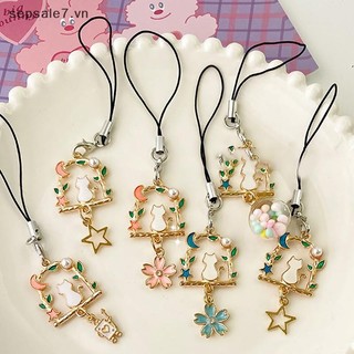 [HOTOY] Dây điện thoại hoa dễ thương Móc khóa mặt dây chuyền Vỏ điện thoại Dây đeo nữ Cô gái Trang sức điện thoại Dây buộc chống mất Móc khóa {vn}