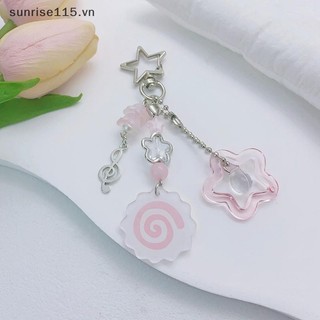 Ssvn Y2K Dễ Thương Mực Màu Hồng Cuộn Móc Khóa Sáng Tạo Bánh Cá Móc Khóa Trang Trí Đáng Yêu Móc Khóa Ba Lô Mặt Dây Chuyền Cho Bé Gái Quà Tặng.