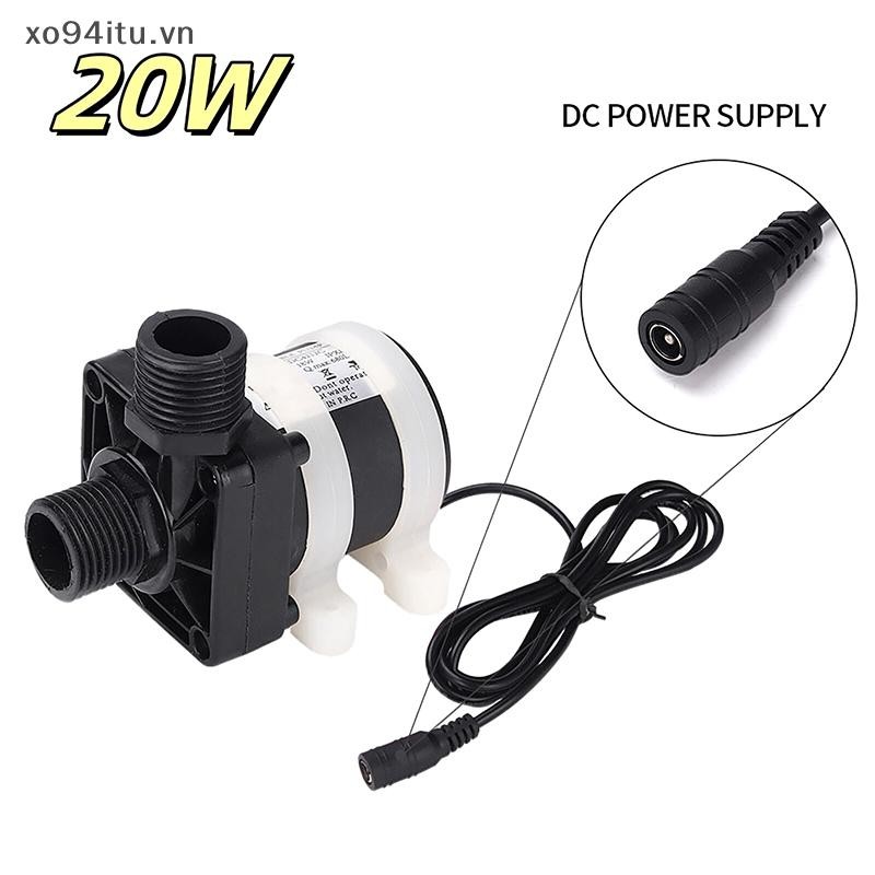 XOITU Máy Nước Nóng Tắm Sàn Sưởi Bơm Tăng Áp 12V 24V IP68 Im Lặng 4 Điểm Ren Không Chổi Than Động Cơ Năng Lượng Mặt Trời Máy Bơm Nước VN