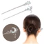 Kẹp tóc ngôi sao bằng đá ánh trăng BORAGETE, Kẹp tóc hình mặt trăng DIY, Kẹp tóc kiểu Trung Quốc cá tính dành cho nữ