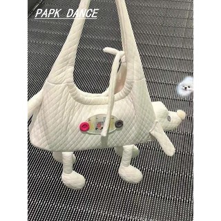Bán chạy Thời trang Cloud Doll Túi đeo vai di động màu sắc tương phản Playful